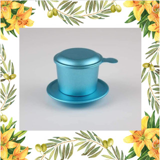 Phin pha cà phê màu xanh dương , phin nhôm cứng cáp ,sang trọng , pha cà phê tuyệt ngon