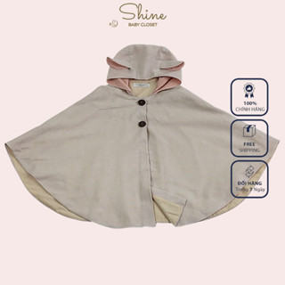 Áo choàng chống nắng cho bé trai bé gái Shine Baby Closet 2 lớp linen kiểu cánh dơi, thích hợp làm áo chống nắng cho bé