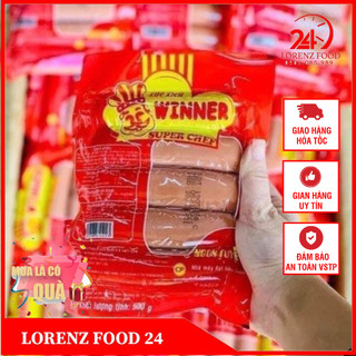 Xúc xích chiên winner hãng cp chiên rán, thả lẩu tiện lợi xúc xích winner
