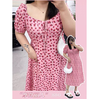 Đầm maxi bigsize hoạ tiết hoa nhí 16843
