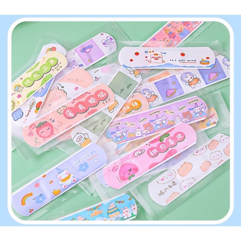 Set Hộp 20 Miếng Băng Keo Cá Nhân Hoạt Hình Ngộ Nghĩnh