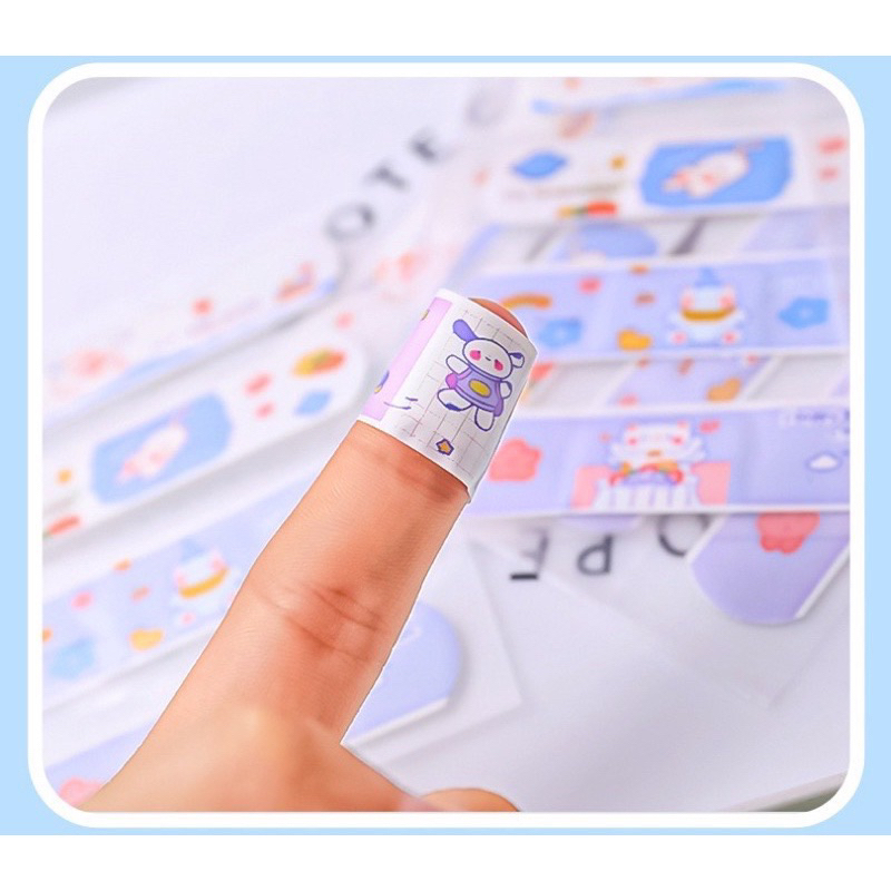 Set Hộp 20 Miếng Băng Keo Cá Nhân Hoạt Hình Ngộ Nghĩnh