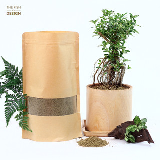 Đất trồng cây bonsai,sen đá, cây cảnh để bàn akadama túi 1kg | the fish design