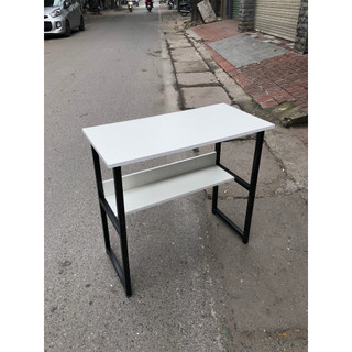 Bàn Làm Việc Chân U 80x40 Có Kệ Lửng