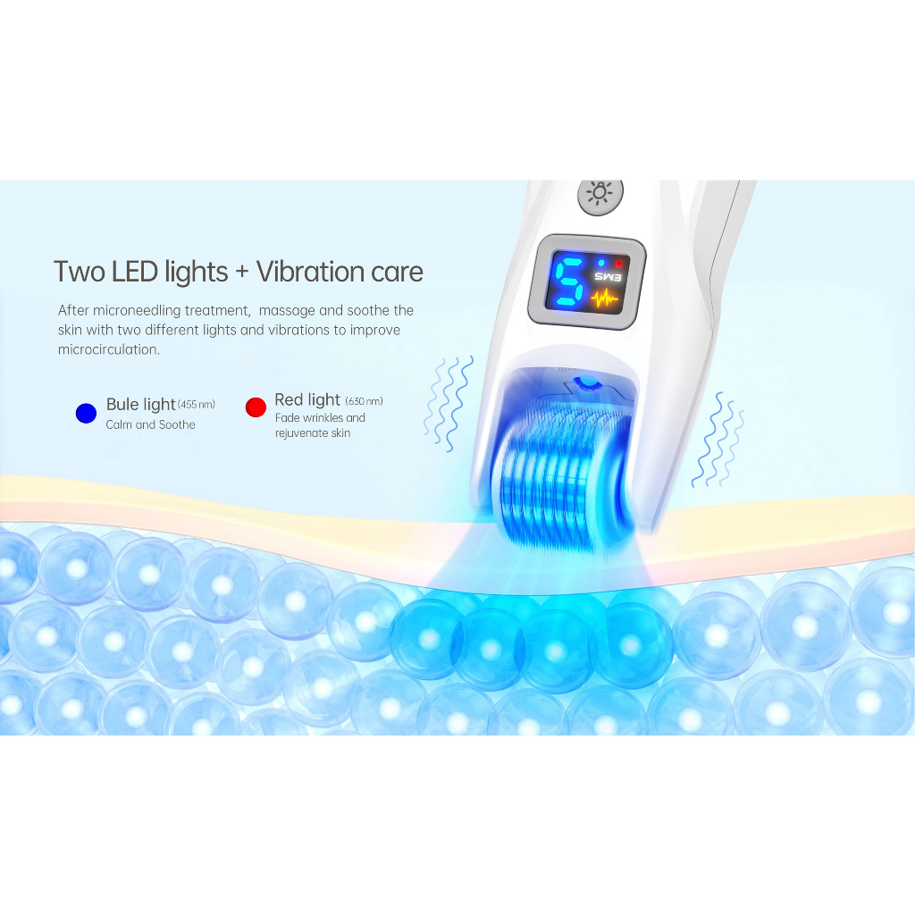 MÁY PHI KIM, MÁY LĂN KIM BIO ROLLER G5 EMS LED MICRO CURRENT ROLLER