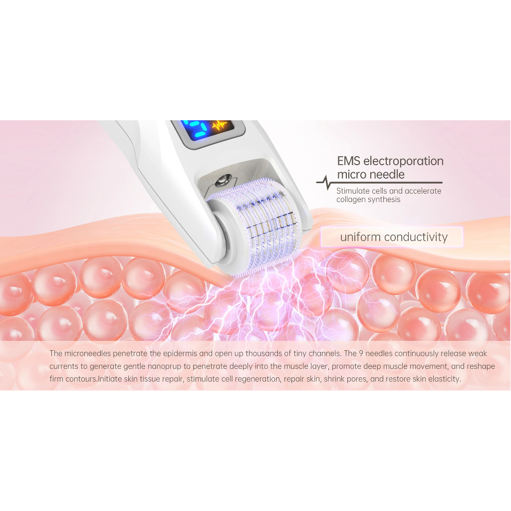 MÁY PHI KIM, MÁY LĂN KIM BIO ROLLER G5 EMS LED MICRO CURRENT ROLLER