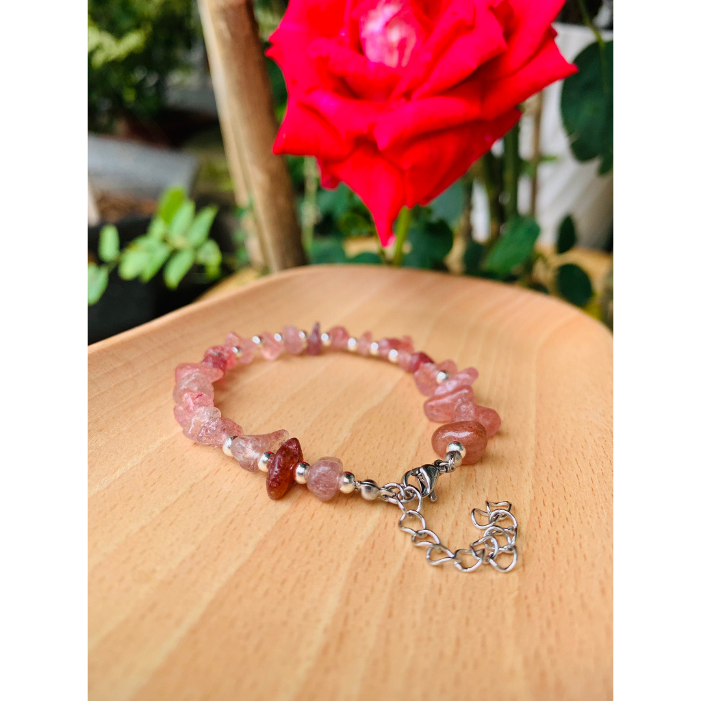 Vòng tay handmade đá năng lượng mix đá tuỳ chọn