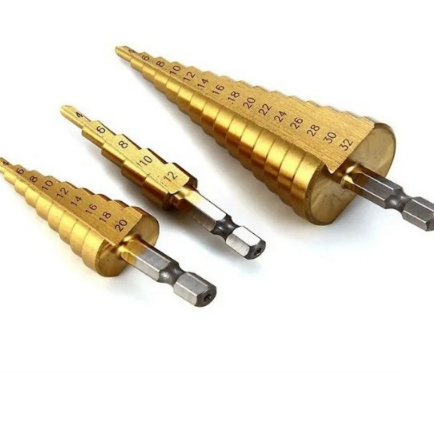 Bộ 3 mũi khoan tháp siêu cứng, đường kính từ 4mm-32mm