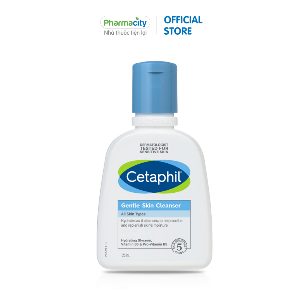 Sữa rửa mặt Cetaphil dịu nhẹ cho mọi loại da Gentle Skin Cleanser (Chai 125ml)