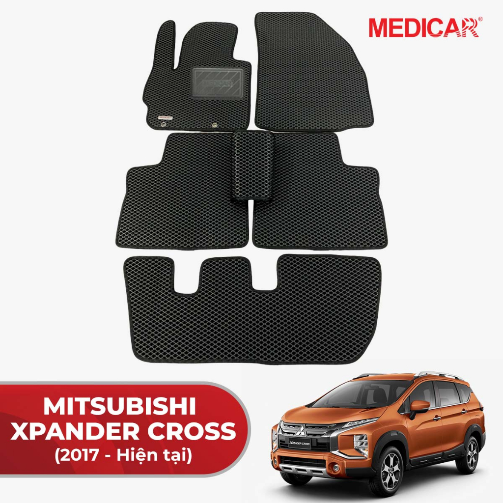 Thảm lót sàn ô tô Medicar xe Mitsubishi Xpander Cross (2017 - Hiện tại) - chống nước, không mùi, ngăn bụi bẩn