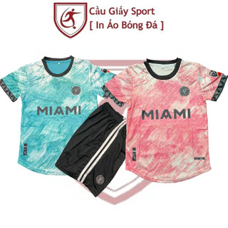 Bộ quần áo bóng đá trẻ em thun thái clb inter miami