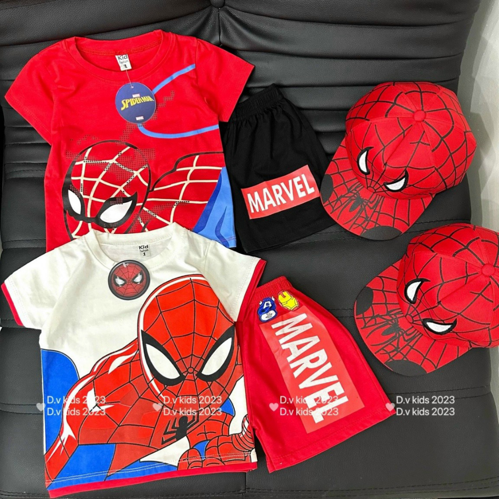 siêu phẩm bộ siêu nhân kèm mũ bộ siêu nhân phối viền tay người nhện spider man in 5d siêu hot hàng loại 1 cực xuất sắcạ