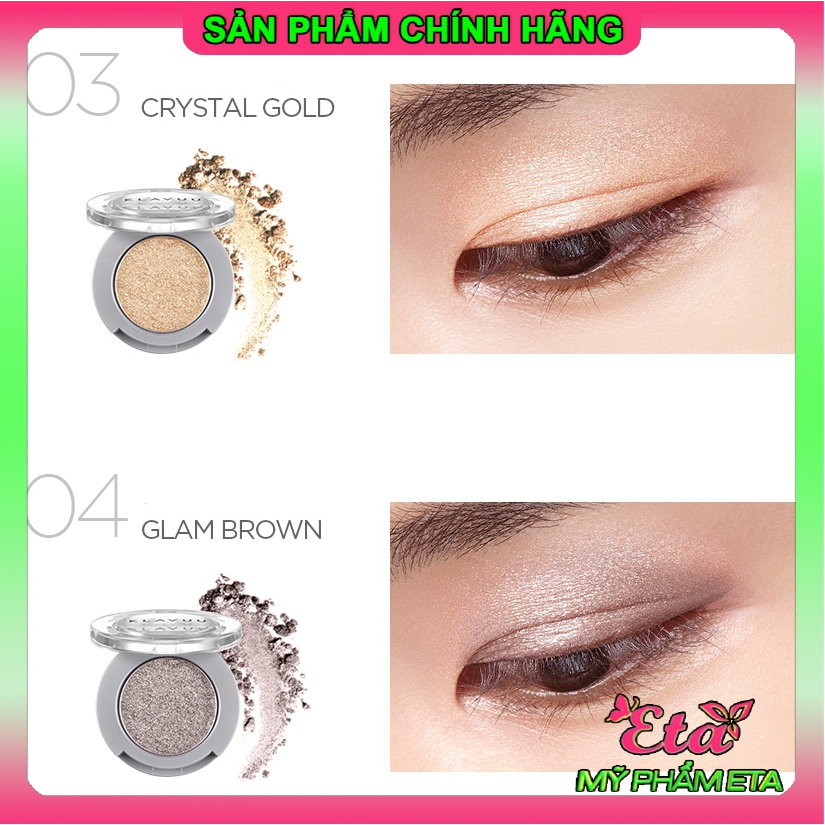 Phấn mắt nhũ cao cấp KLAVUU URBAN PEALSATION lấp lánh siêu lì lâu trôi