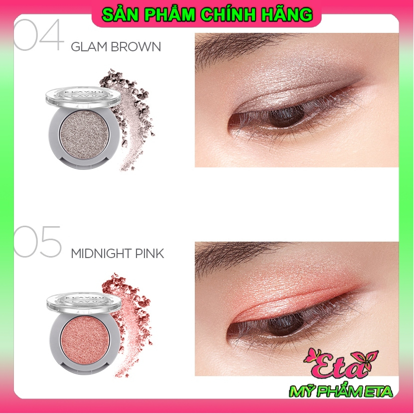 Phấn mắt nhũ cao cấp KLAVUU URBAN PEALSATION lấp lánh siêu lì lâu trôi