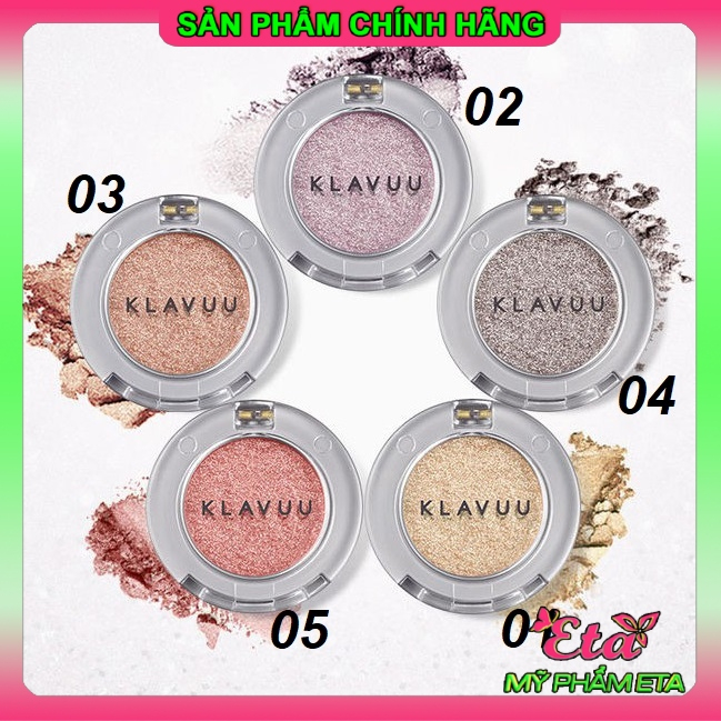 Phấn mắt nhũ cao cấp KLAVUU URBAN PEALSATION lấp lánh siêu lì lâu trôi