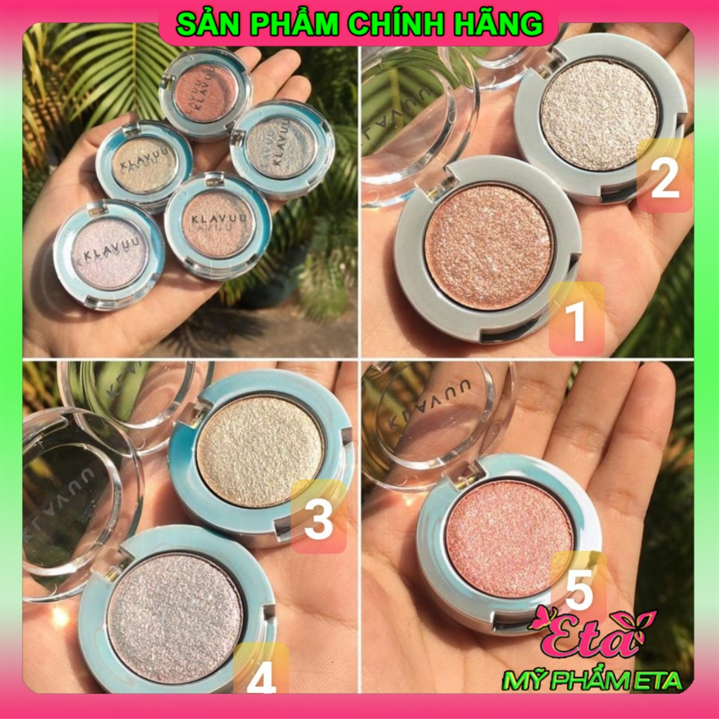 Phấn mắt nhũ cao cấp KLAVUU URBAN PEALSATION lấp lánh siêu lì lâu trôi