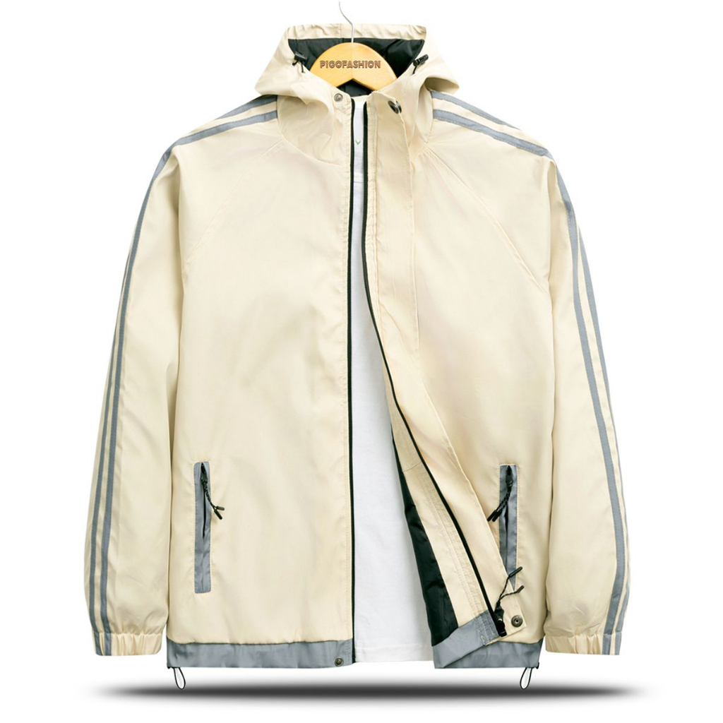 Áo khoác dù nam có nón phối viền trẻ trung SPMAKD46 Pigofashion