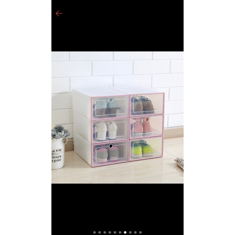 Hộp Đựng Giày Dép Nắp Nhựa Cứng Mica Trong Suốt, Size lớn Chịu Lực 4kg 88190 Tiện Ích Việt Nam 99