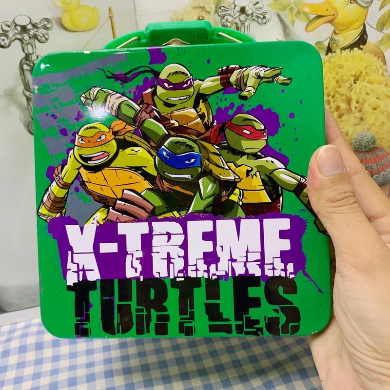 Hộp sắt đựng đồ xtreme turtles ninja rùa