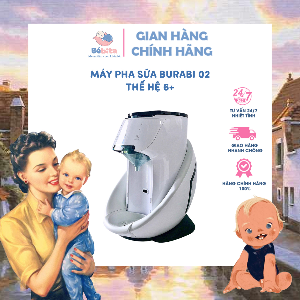 MÁY PHA SỮA BURABI 02 THẾ HỆ 6+