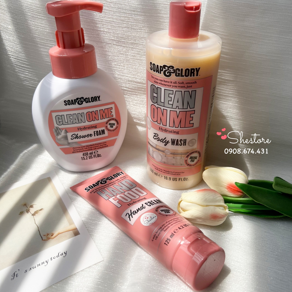 Sữa tắm Soap &amp; Glory Clean On Me Shower Gel 500ml