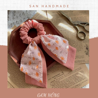 Scrunchies nơ đôi, Dây buộc tóc nơ đôi - Handmade - Siêu đẹp