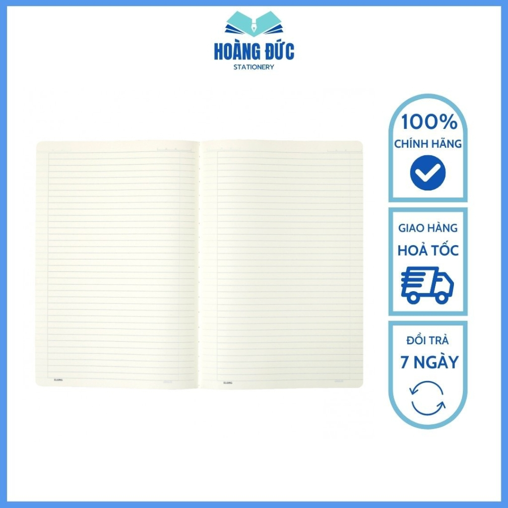 Vở kẻ ngang Klong may dán gáy A4 120 trang - MS: 849; 200 trang - MS: 850; 300 trang - MS: 851