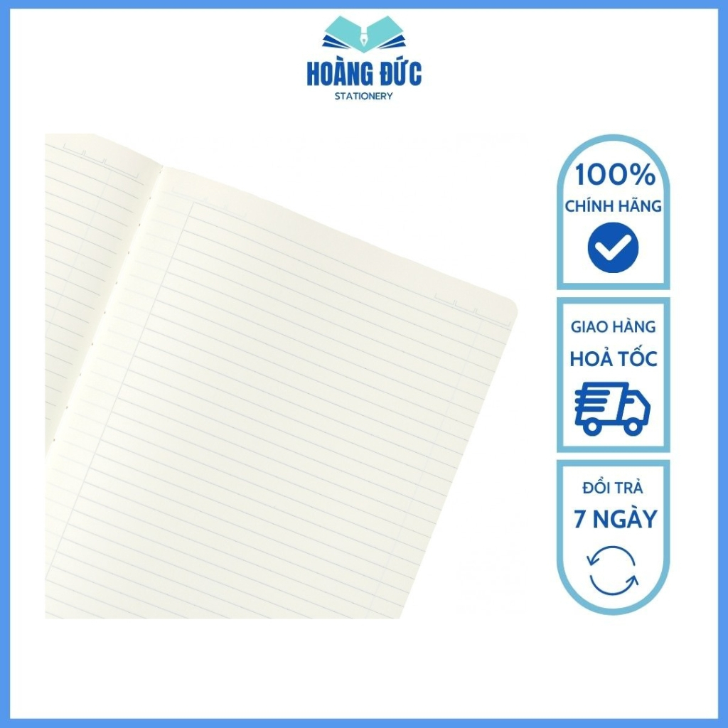 Vở kẻ ngang Klong may dán gáy A4 120 trang - MS: 849; 200 trang - MS: 850; 300 trang - MS: 851