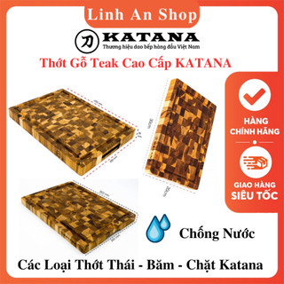 Thớt Gỗ Katana Chữ Nhật KT-00 KT-01 KT-02 KT-04 KT-05 - Kích Thước Đa Dạng - Chặt, Băm, Thái Đa Năng - Hàng Việt Nam
