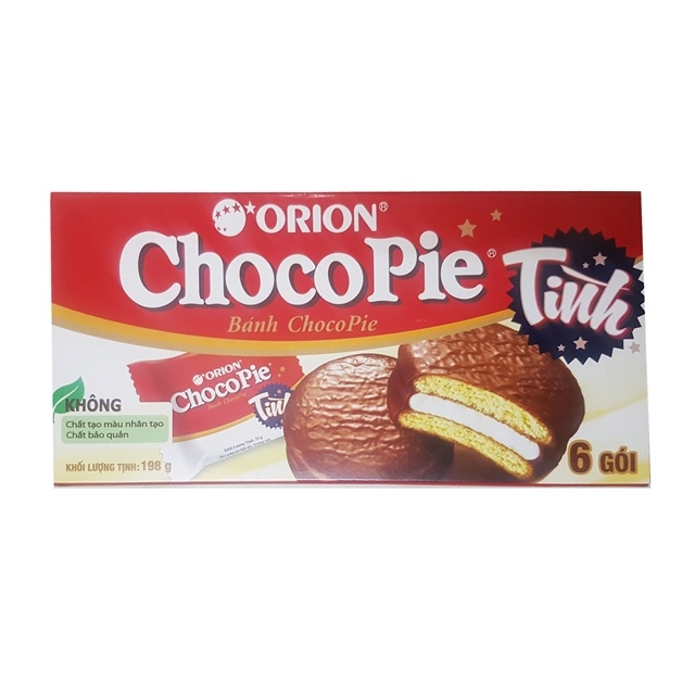 Bánh Choco-pie hộp 198g (6 cái)