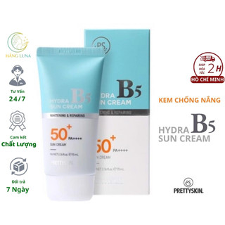 Kem chống nắng phục hồi dưỡng trắng da prettyskin hydra sun cream b5 spf50+ pa++++ 70ml hàn quốc