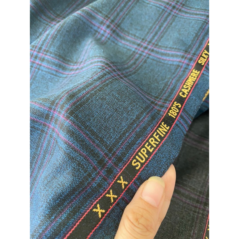 Vải Quần Tây Wool Caro Vest Co Dãn Nhẹ