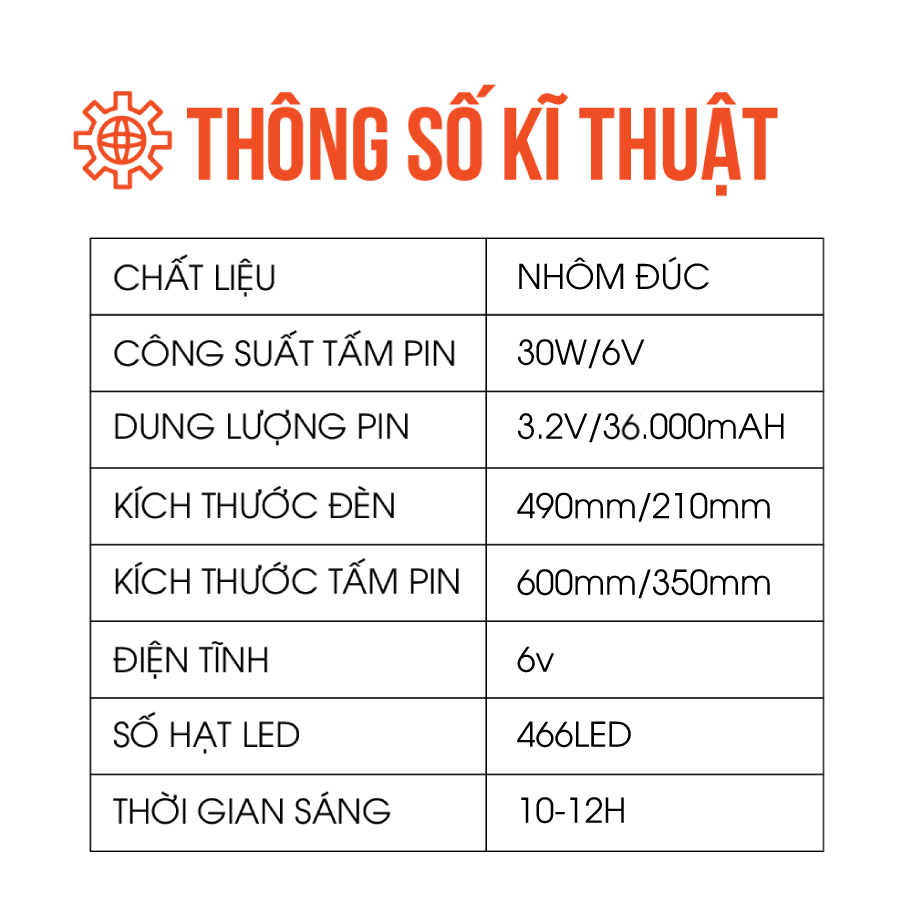 Đèn đường phố năng lượng mặt trời công suất 300W Chính Hãng tuổi thọ 10 năm, Đèn trang trí sân vườn khuôn viên lớn
