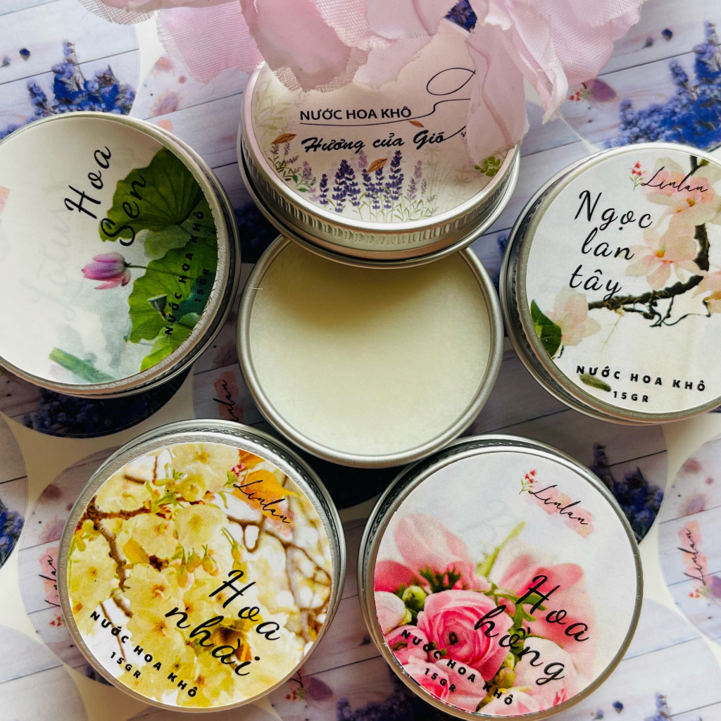 Combo 2 lọ Nước hoa khô hương tự nhiên an toàn cho cả mẹ bầu mẹ bỉm 15g