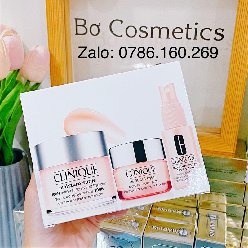 Set kem dưỡng da clinique 100h 3 món