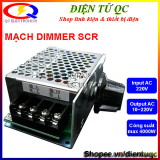 Mạch Dimmer 220v 4000w dùng điều chỉnh tốc độ động cơ, điều chỉnh độ sáng đèn, nhiệt độ