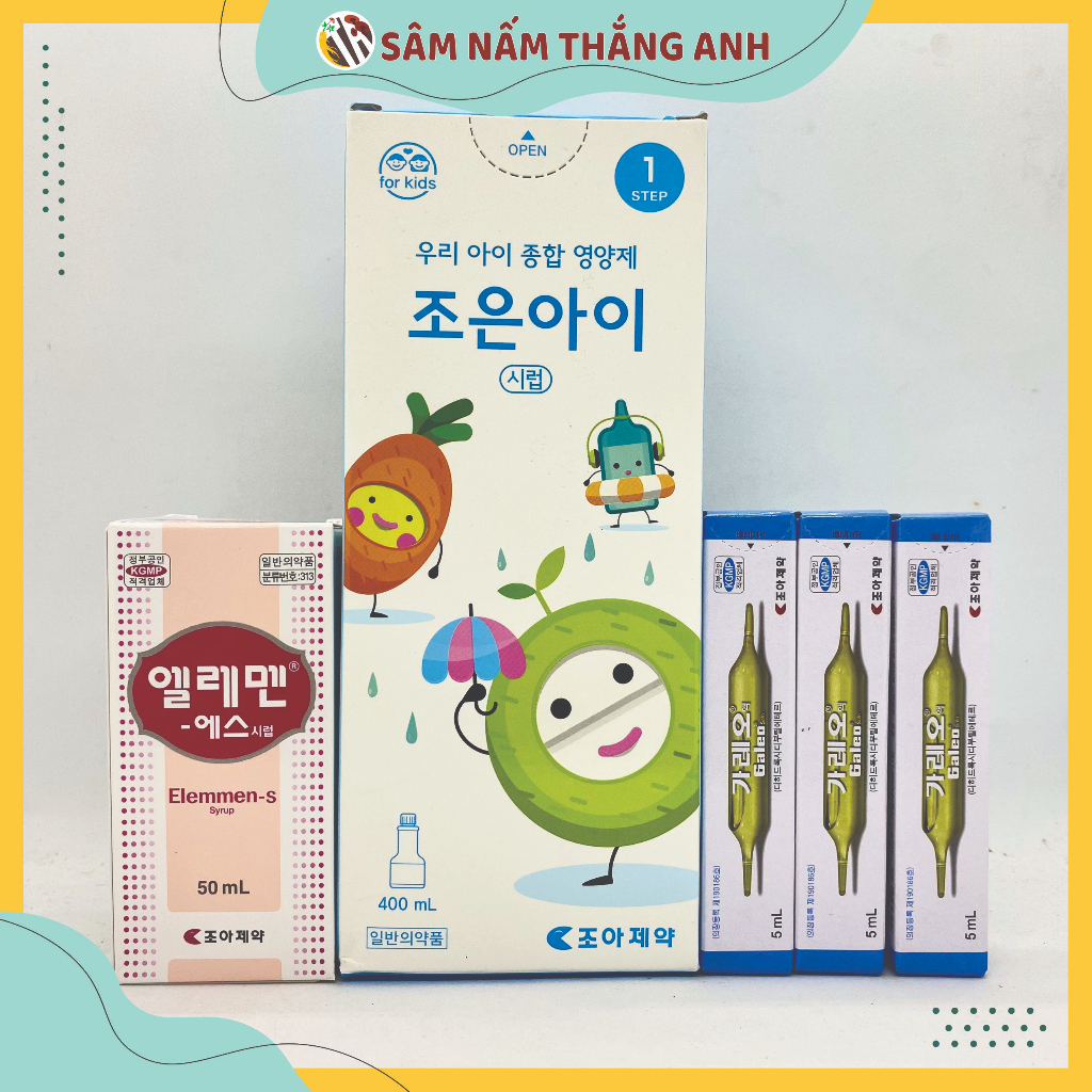 Set siro Jalkton Step 1 (5 món) cho bé dưới 5 tuổi