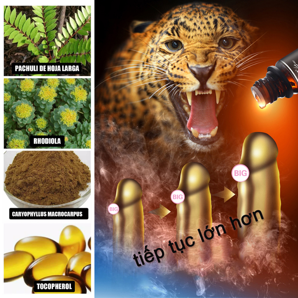 Tinh dầu tăng trưởng “cậu Bé” nhân đôi kích thước to , khổng lồ nhanh chóng dài 18cm_20cm tự tin khi yêu nàng 10ml