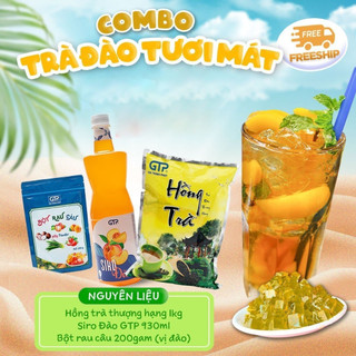 Combo trà trái cây nguyên liệu pha chế trà set siro syrup pha chế trà - Gia Thịnh Phát