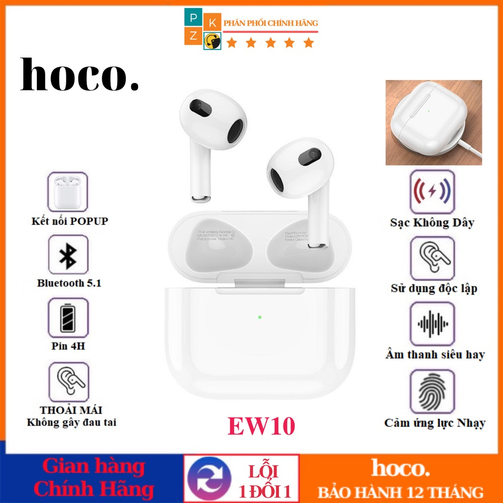 Tai nghe Tai nghe Bluetooth True Wireless Hoco EW10