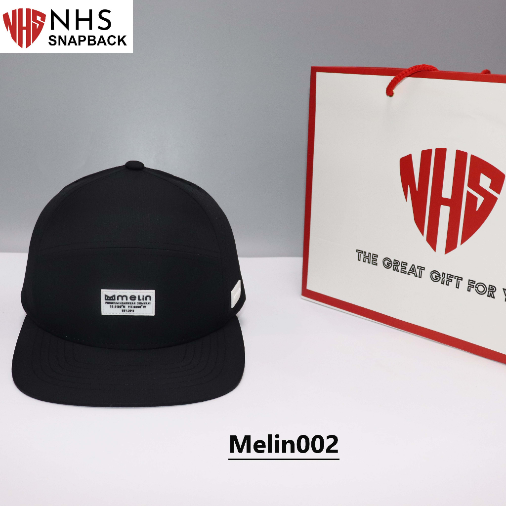 Nón NHS Snapback Melin002 Melin Đen .