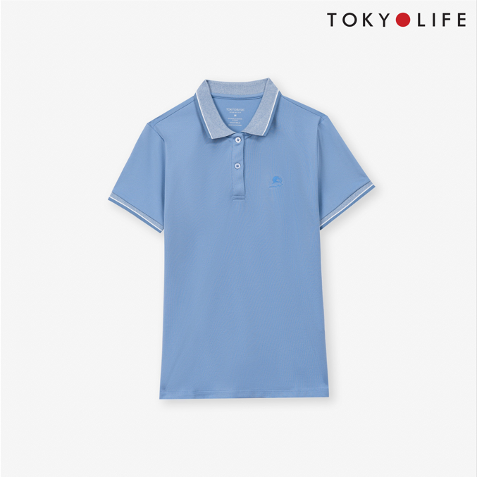 Áo Polo Nữ TOKYOLIFE phông cộc tay, vải cotton thoáng khí I9POL001K