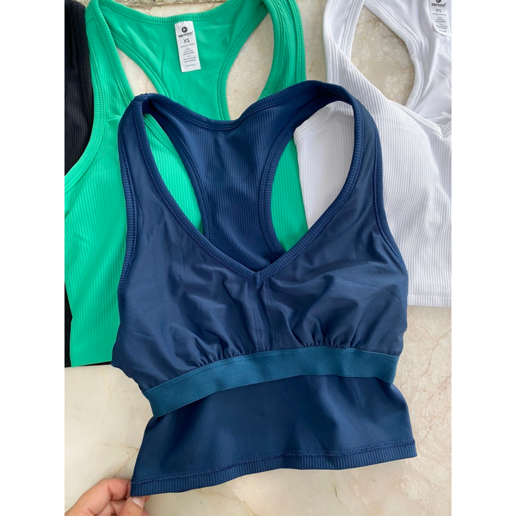 Hàng xuất xịn - Áo tập cổ tim seamless 90do xuất khẩu