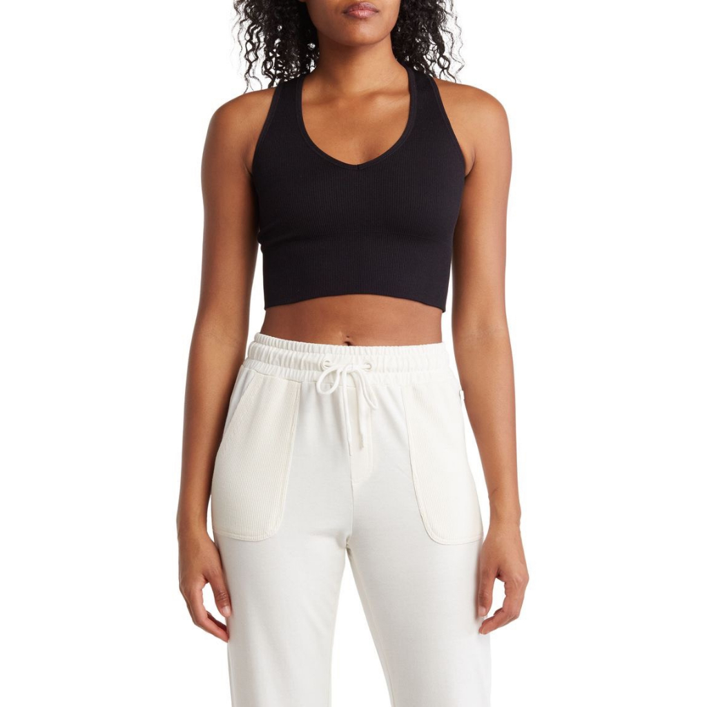 Hàng xuất xịn - Áo tập cổ tim seamless 90do xuất khẩu