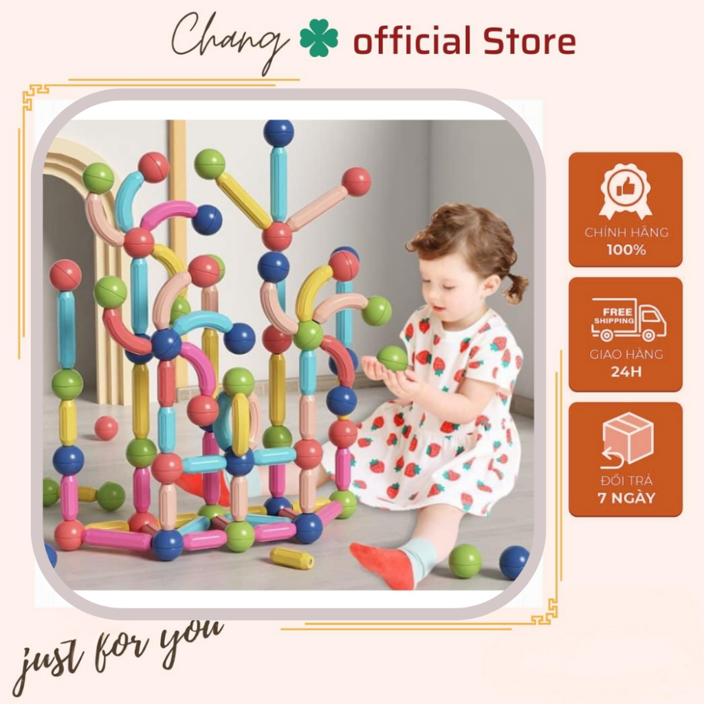 BỘ ĐỒ CHƠI LEGO NAM CHÂM 48 MÓN XẾP HÌNH Lắp Ráp Lego Thông Minh Cho Bé, Giúp Trẻ Em Phát Triển Trí Tuệ