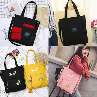 Túi Tote Vải Bố Nữ Đeo Chéo Một Vai Sức Chứa Lớn, Nhiều Mẫu Dễ Thương, Phụ Kiện Cho Các Nàng Đi Học, Đi Dạo Phố Năng
