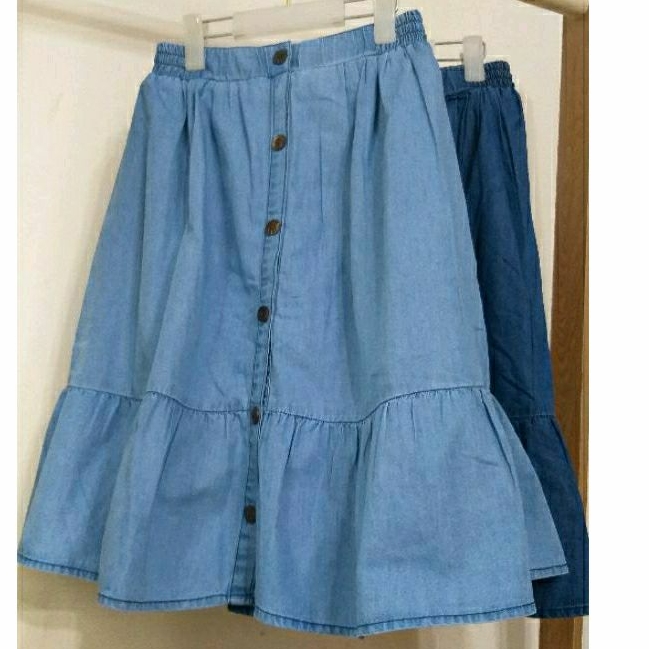 (Mới về, m6k) Chân váy vải bò giấy cho bé size đại 24-45kg