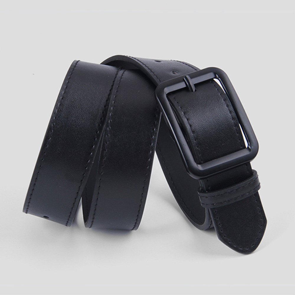 Thắt Lưng Da Nam Mặt Vuông Màu Đen Phong Cách Hàn Quốc Hot Trend V5655