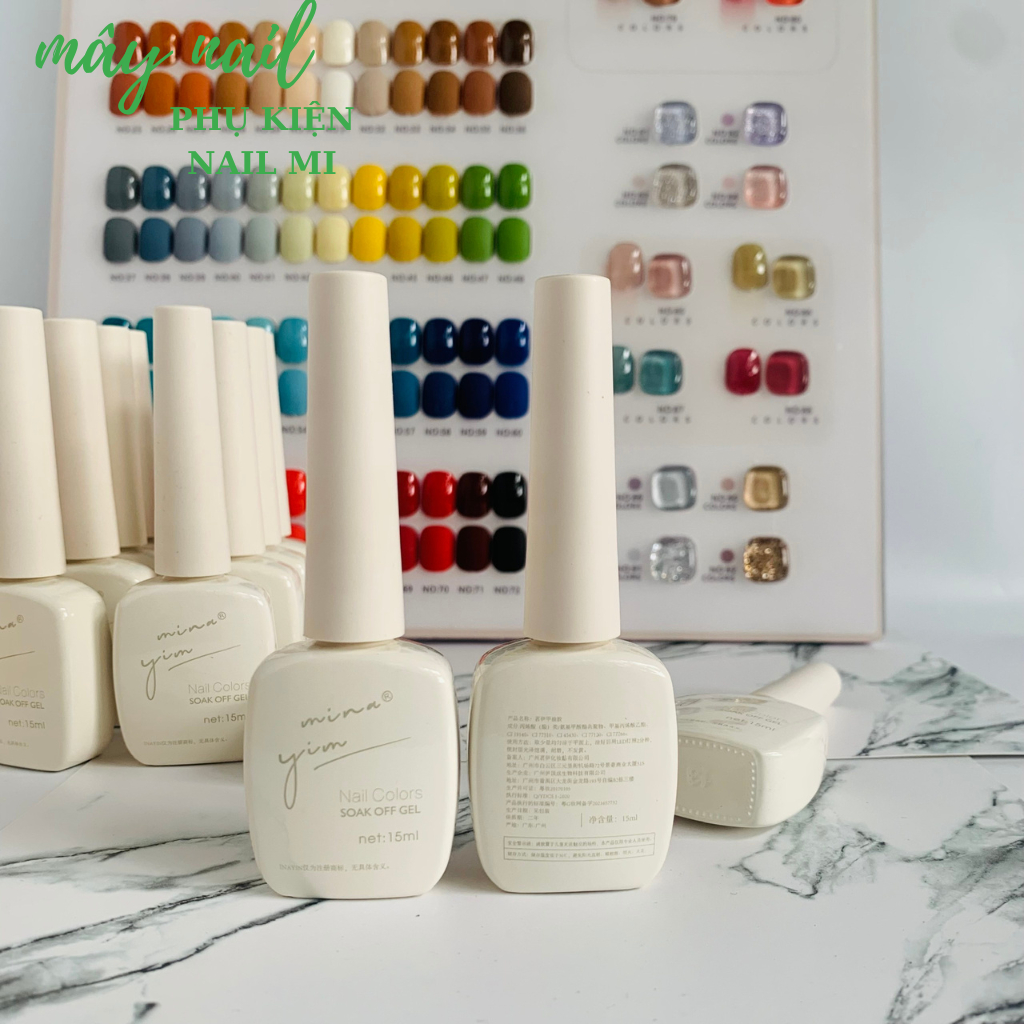 Sơn gel sét 92 màu, chất sơn siêu mướt, tặng base top - bảng màu