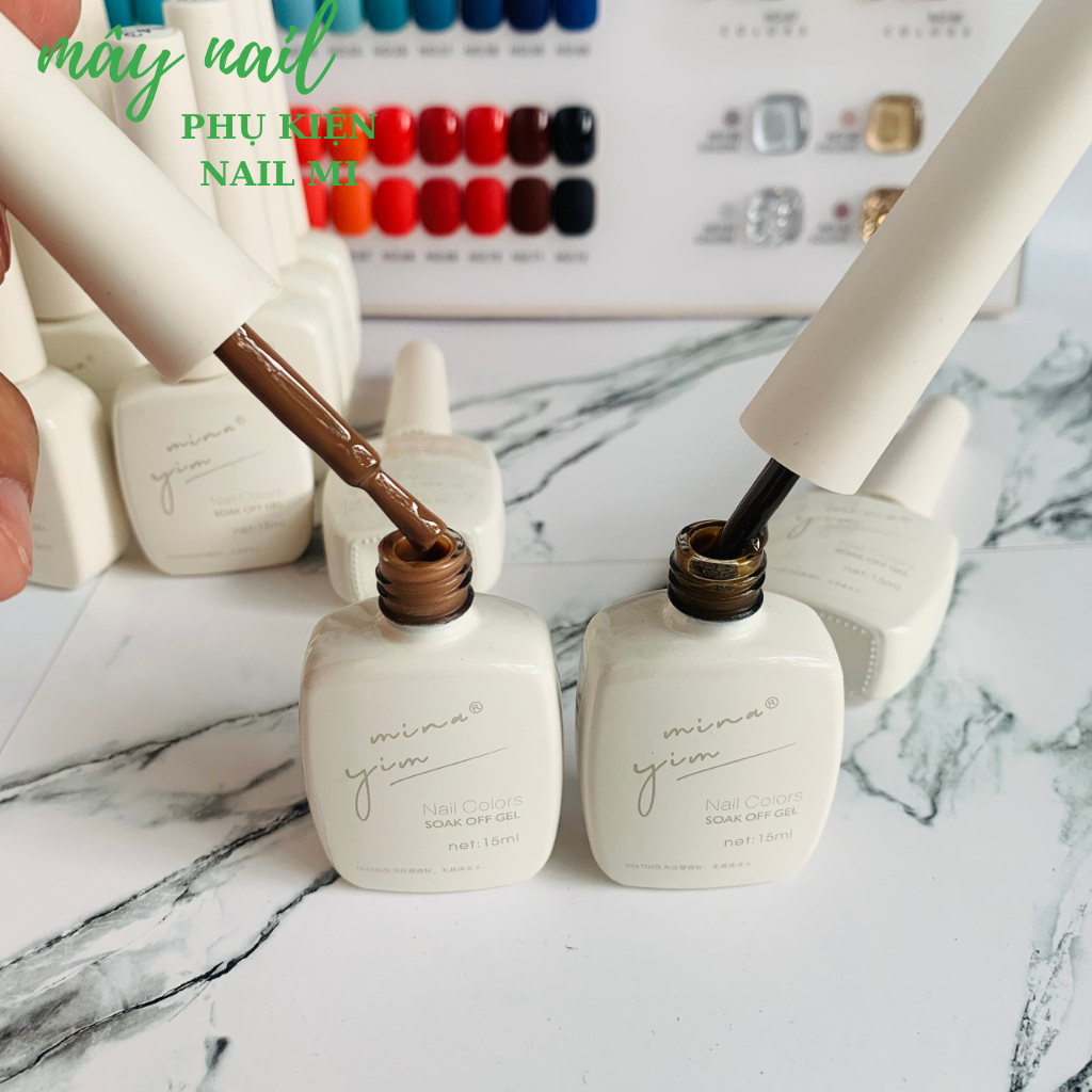 Sơn gel sét 92 màu, chất sơn siêu mướt, tặng base top - bảng màu